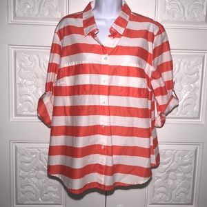 Jaclyn Smith Women’s New Striped Top XL